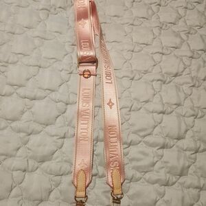 Pink Logo Jacquard Crossbody Strap Or Replacement Guitar Strap